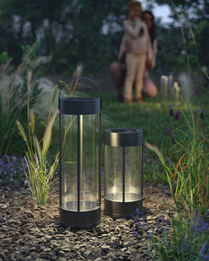Suara 10-in Black LED Exterior Portable Lamp