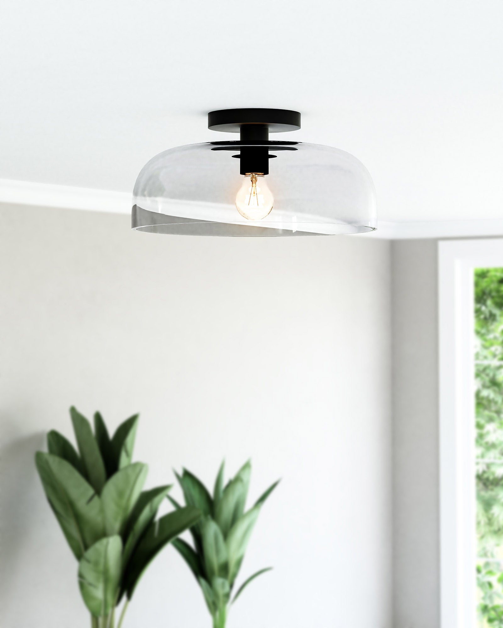 Sylvia 12-in Semi-Flush