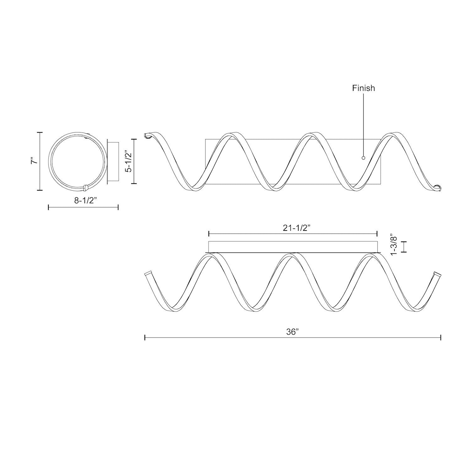 Synergy 36-in Wall Sconce