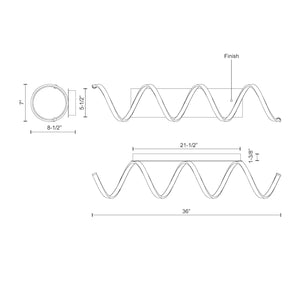 Synergy 36-in Wall Sconce