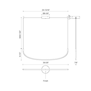 Talis 36-in Linear Pendant