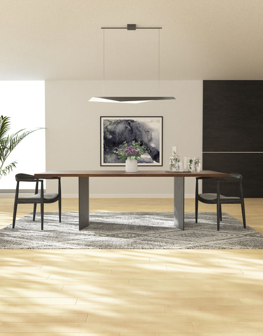 Taro 48-in Black/White LED Linear Pendant