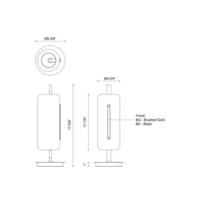 Hilo 18-in Table Lamp