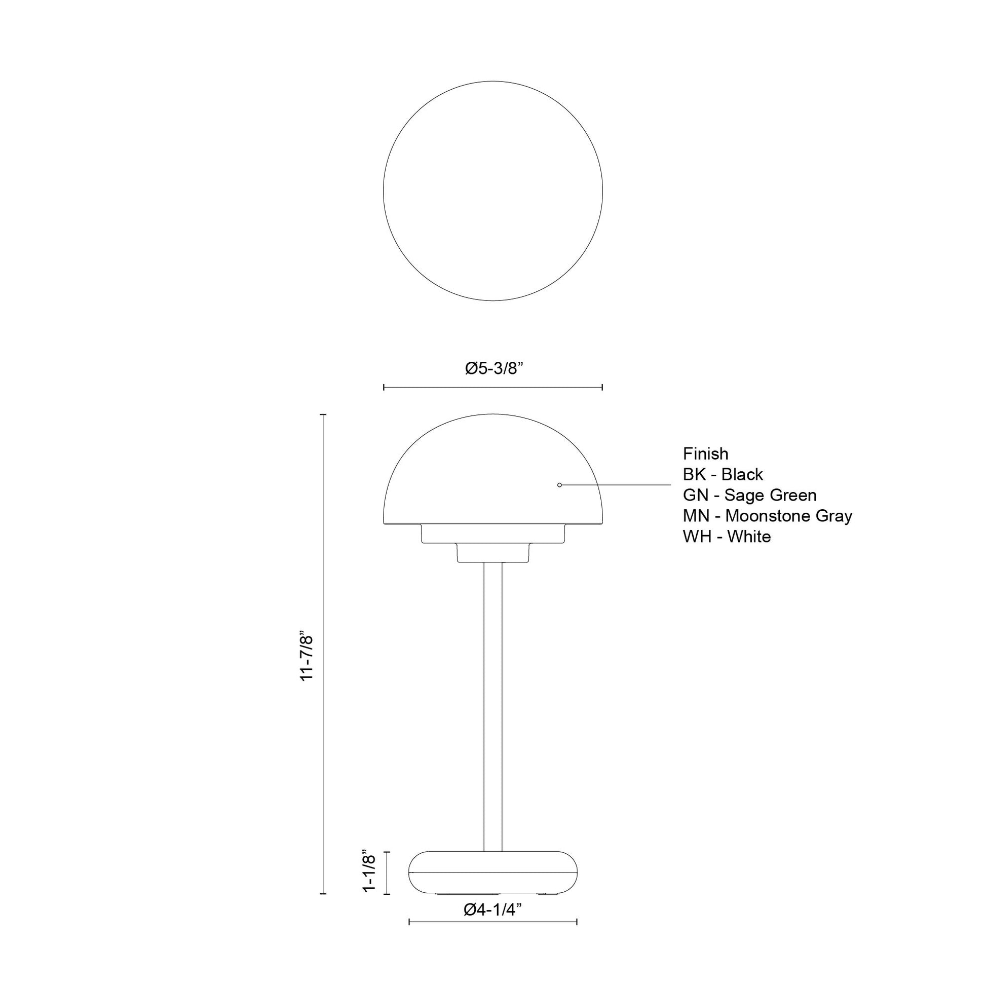 Hinata 5-in Table Lamp