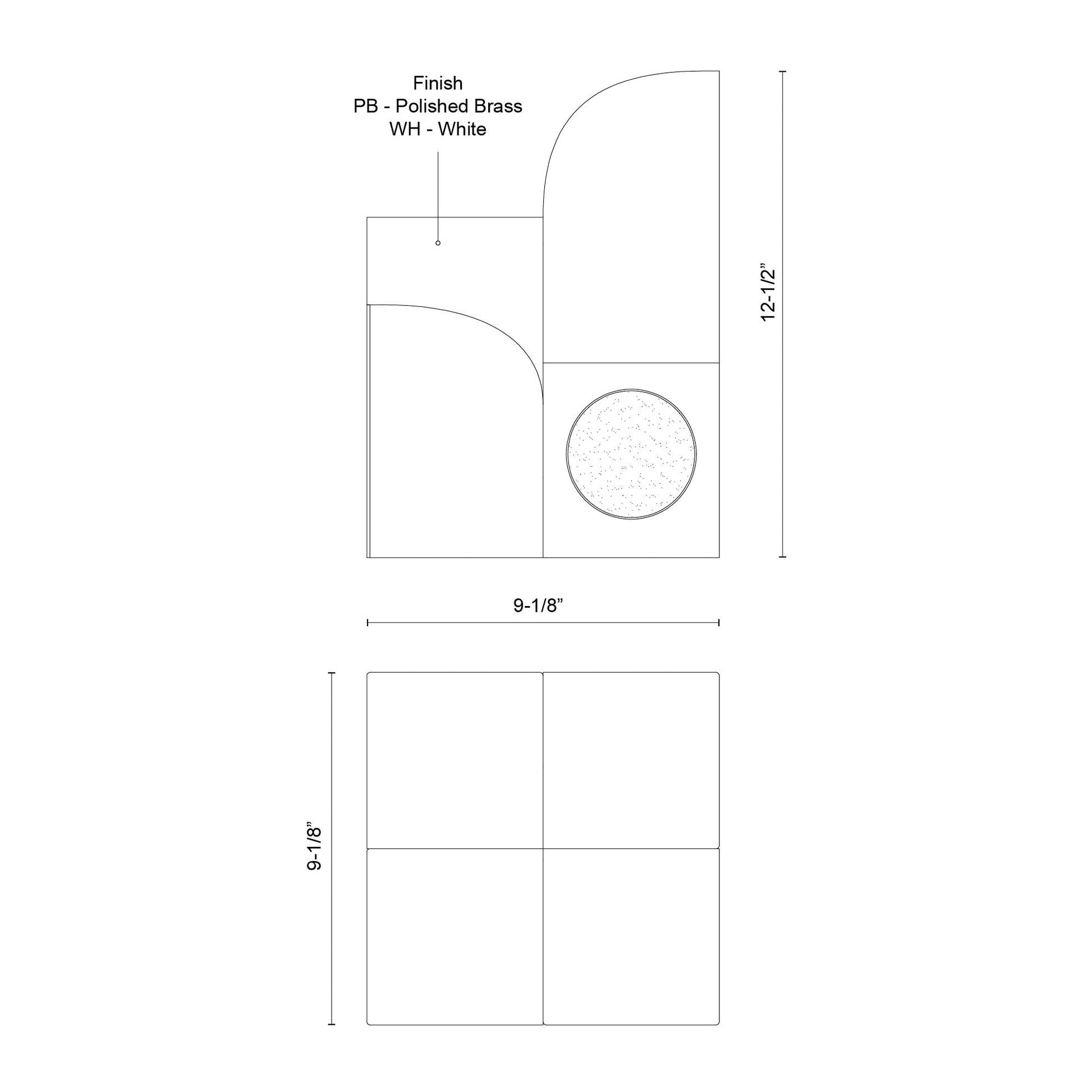 Gypsum 9-in Table Lamp