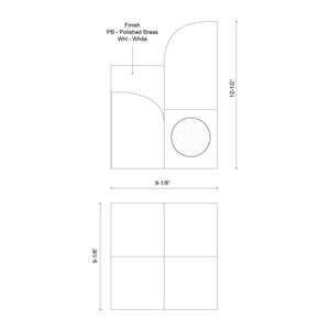 Gypsum 9-in Table Lamp
