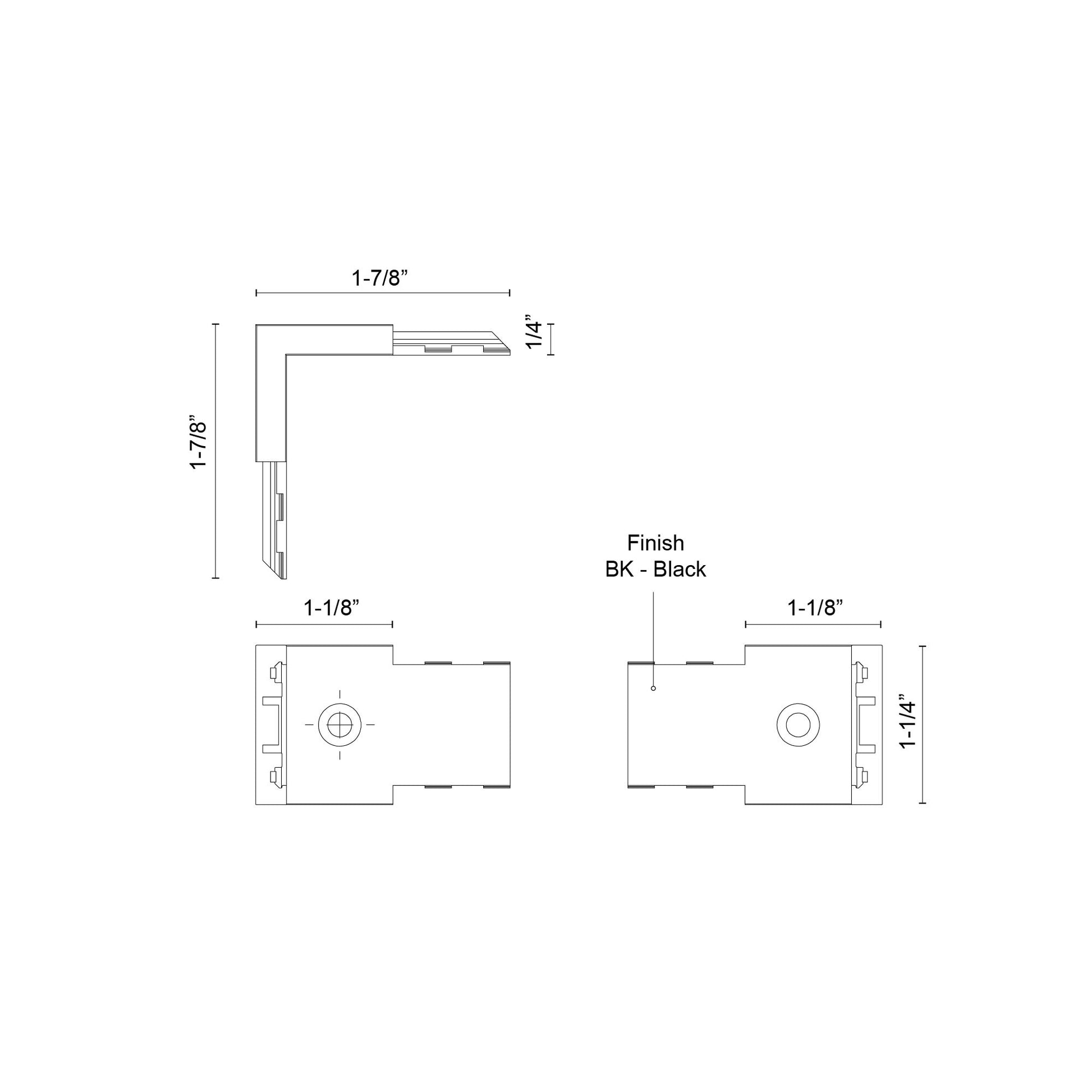 Trilo Track Wall Connector