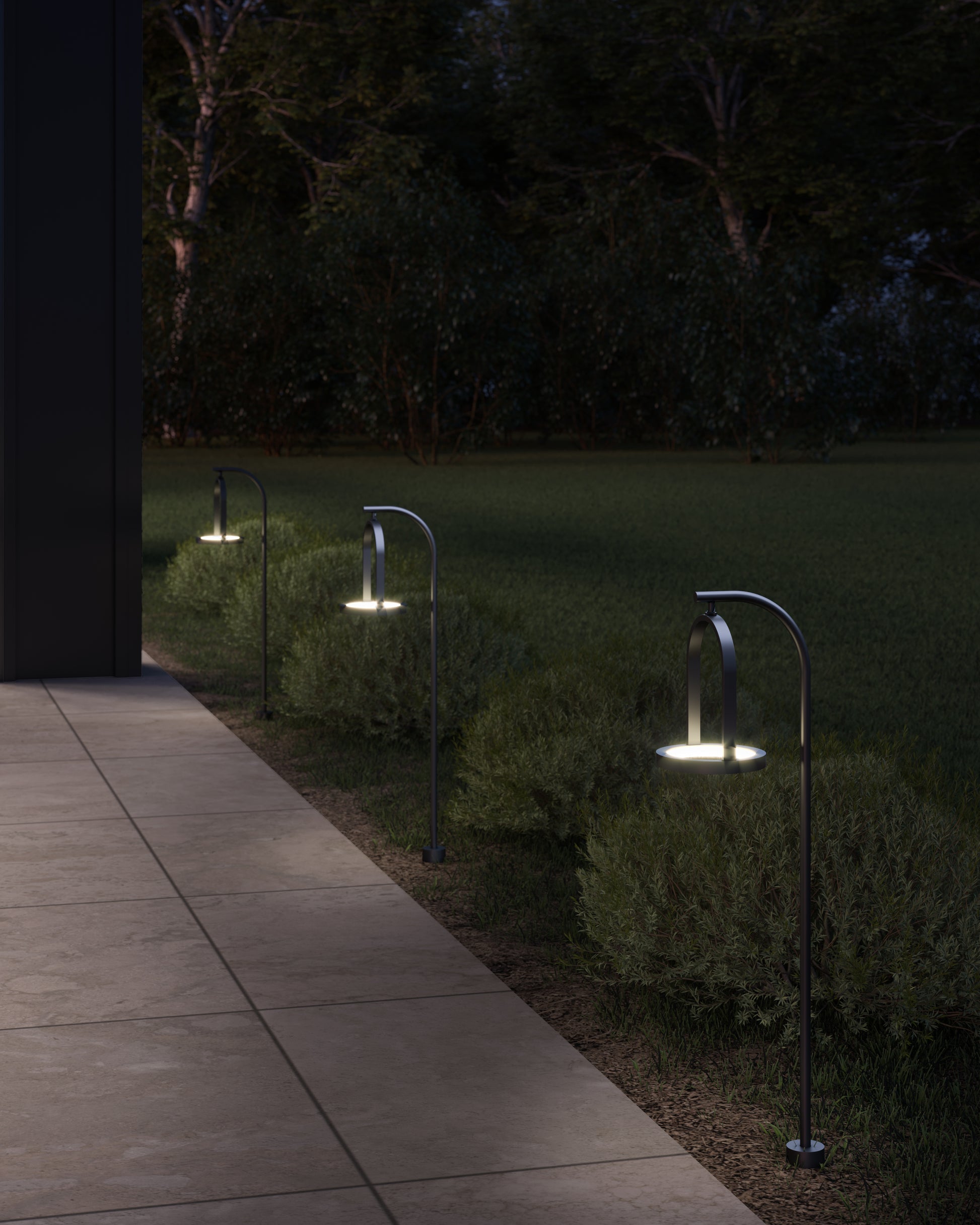 Trek Black LED Exterior Low Voltage Landscape