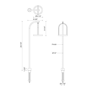 Trek Black LED Exterior Low Voltage Landscape