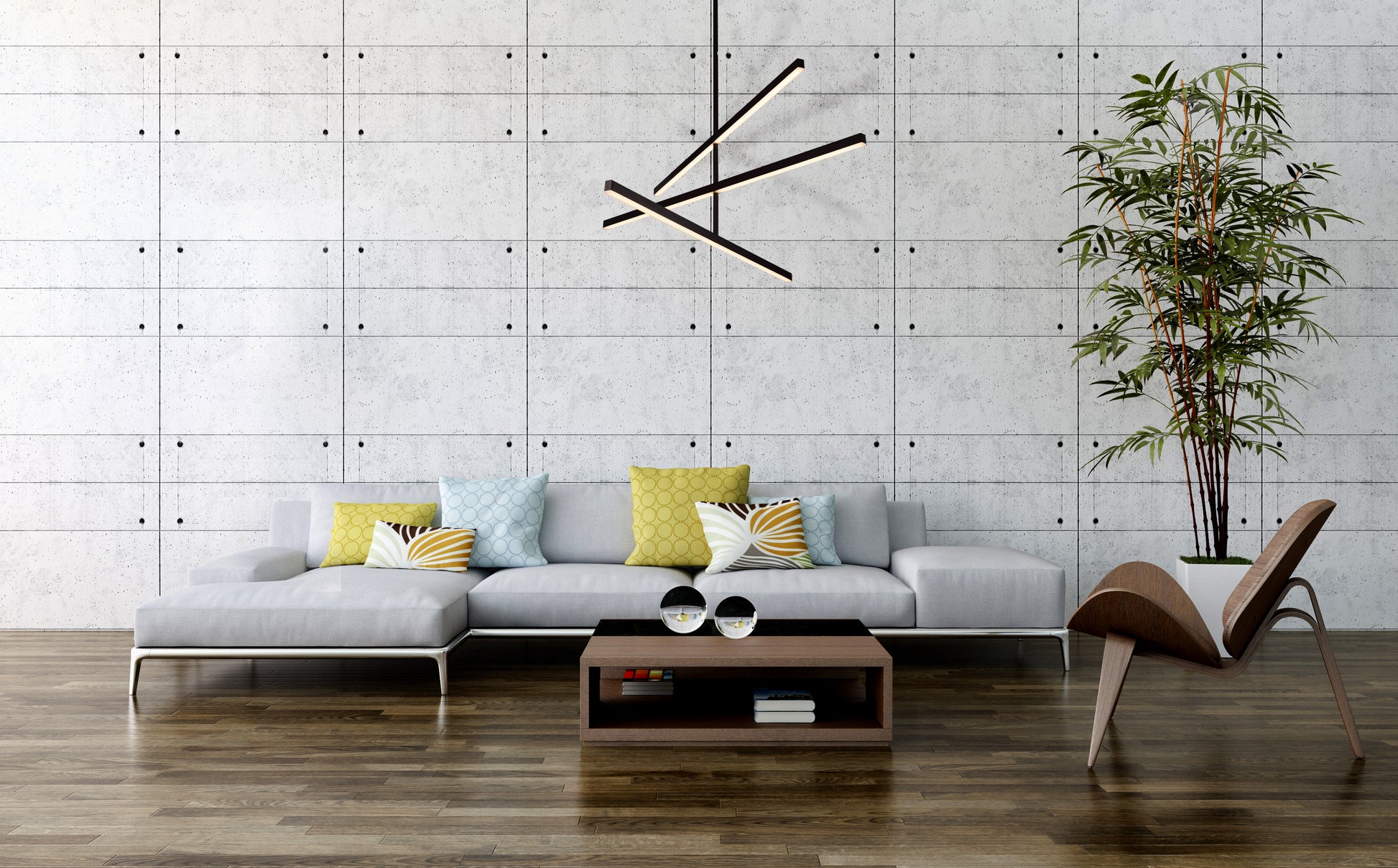 Vega 45-in Black LED Chandeliers