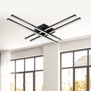 Vega Minor 32-in Brushed Gold LED Flush Mount