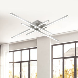 Vega Minor 32-in Brushed Gold LED Flush Mount