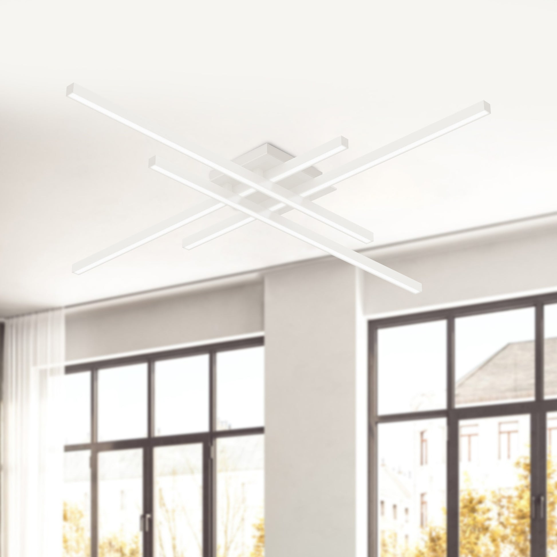 Vega Minor 32-in Brushed Gold LED Flush Mount