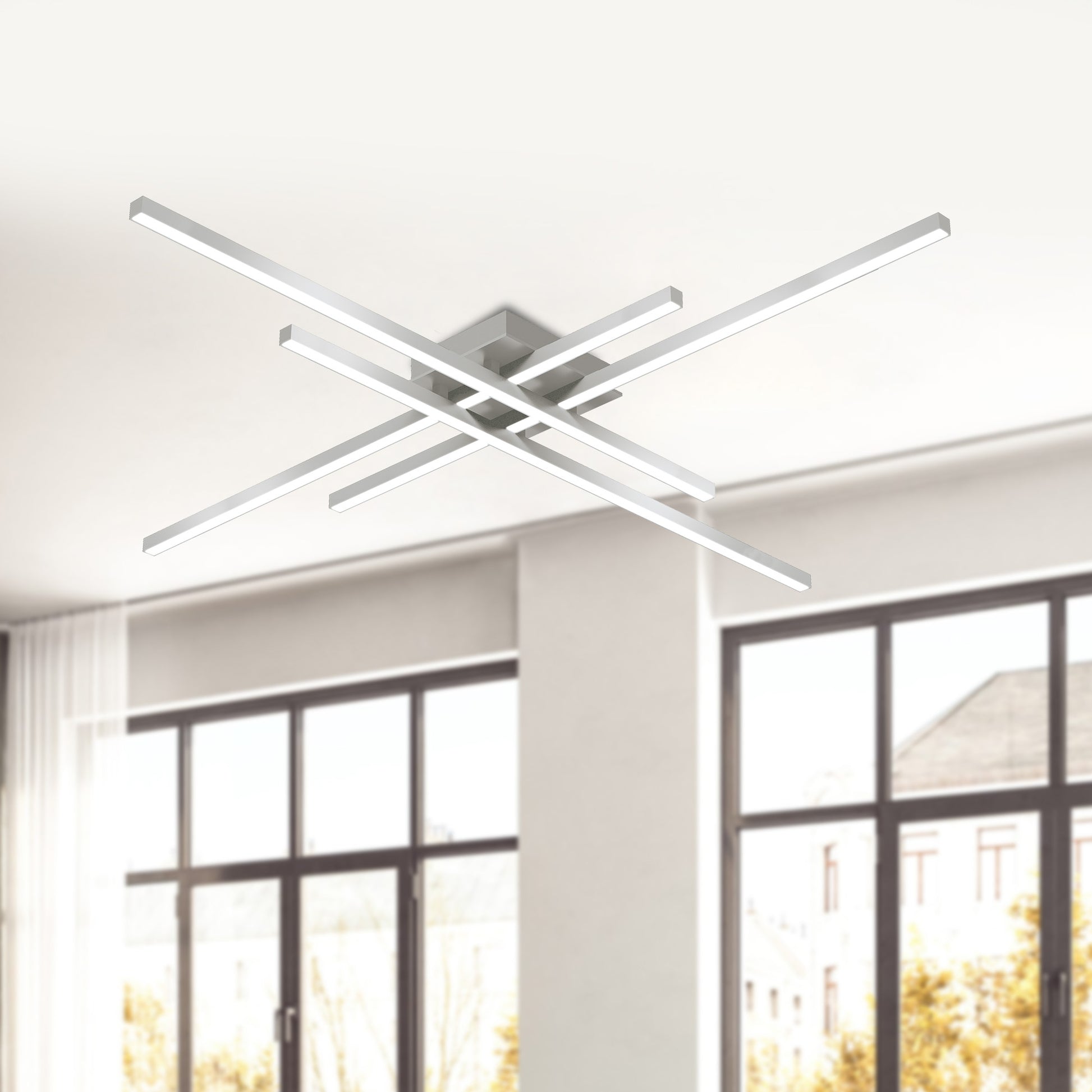 Vega Minor 47-in Brushed Gold LED Flush Mount