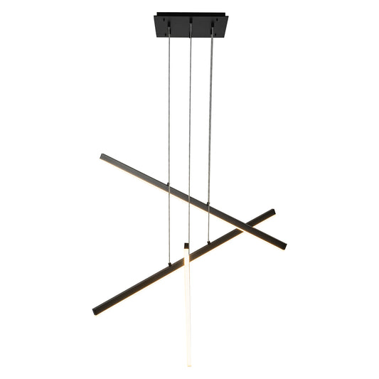 Vega 3 Head Brushed Gold LED Multi Pendant