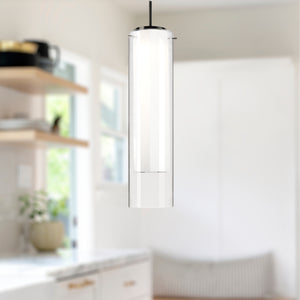Verona 23-in Brushed Nickel LED Pendant