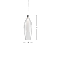 Victoria 4-in Chrome LED Pendant