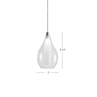 Victoria 5-in Chrome LED Pendant