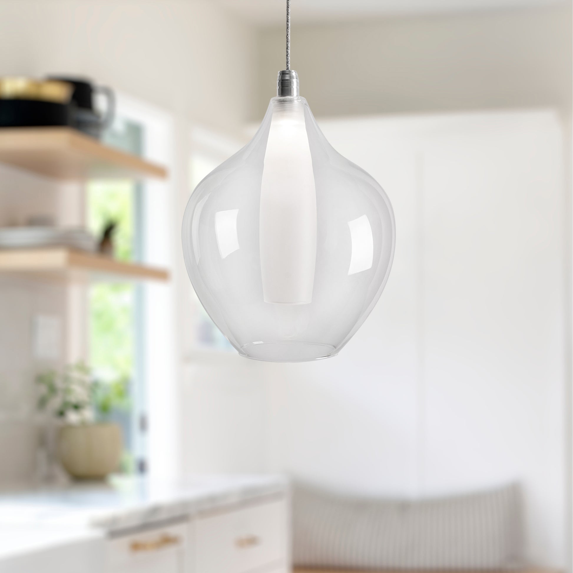 Victoria 7-in Chrome LED Pendant