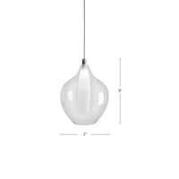 Victoria 7-in Chrome LED Pendant
