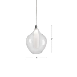 Victoria 7-in Chrome LED Pendant