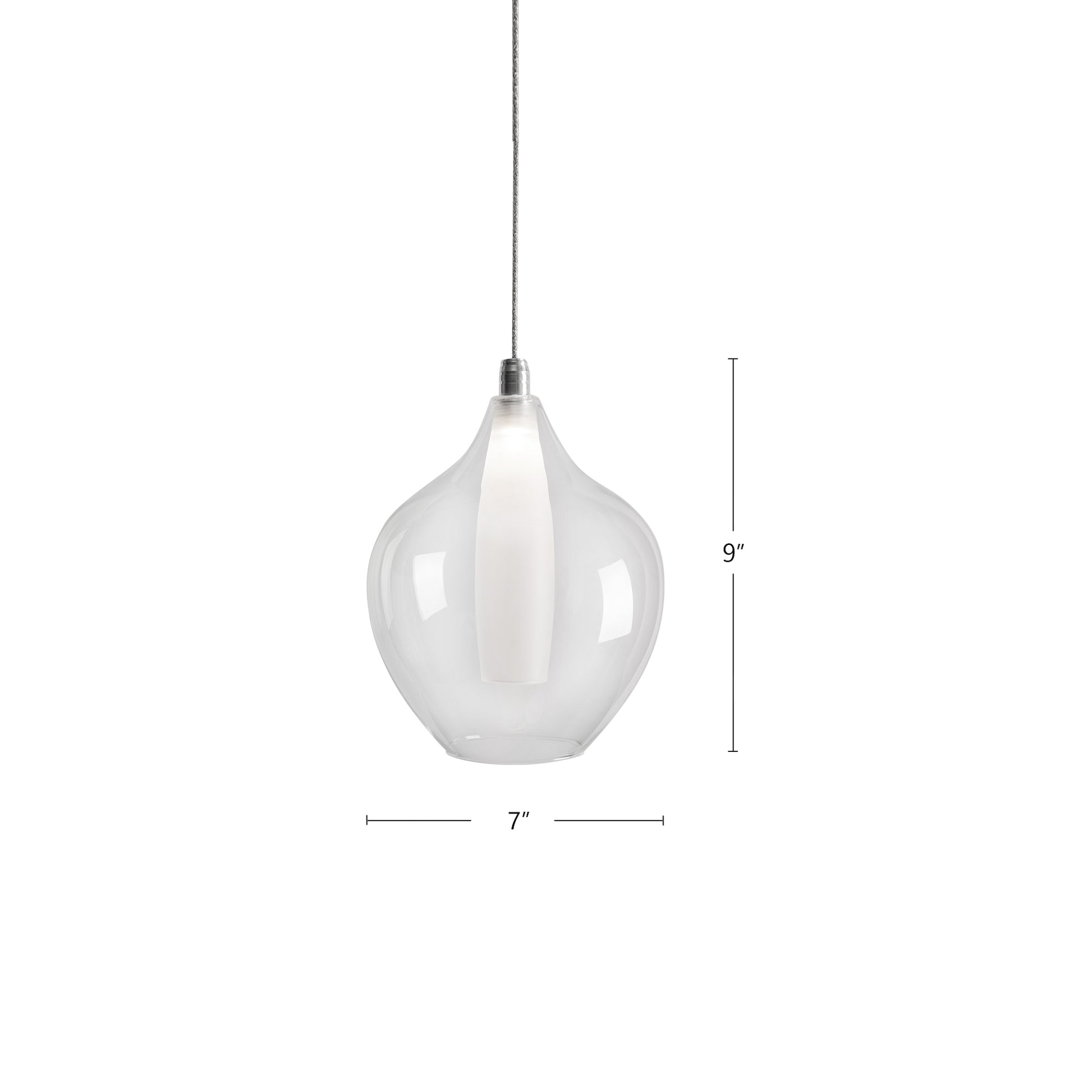 Victoria 7-in Chrome LED Pendant