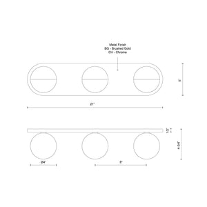 Pluto Vanity Light