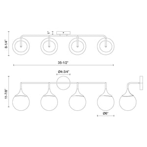 Nouveau Vanity Light