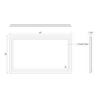 Seneca 32-in Sandblasted Merc Edge LED Vanity Mirror