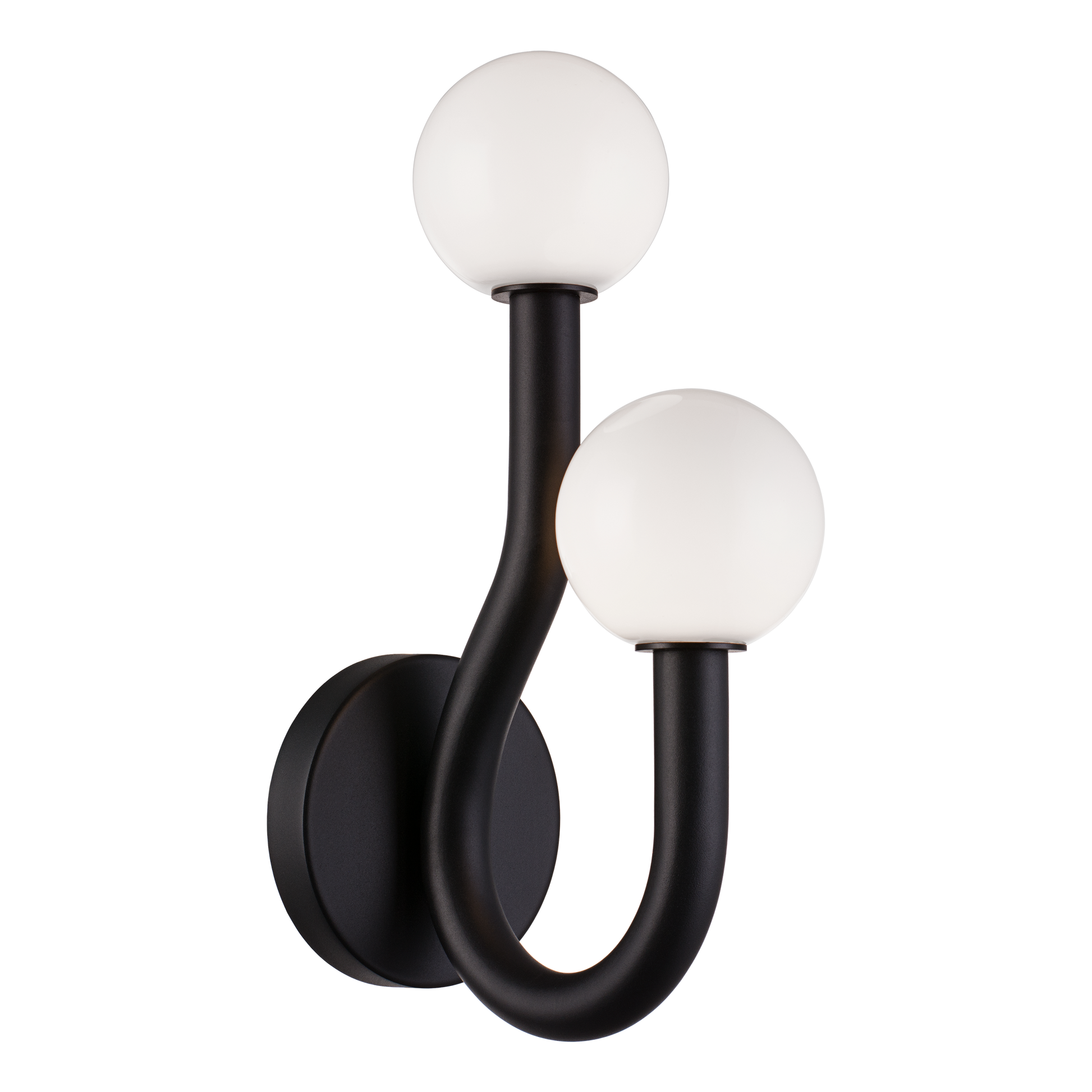 With flowing arms featuring round Opal glass, the Joelle incorporates a mix of style and elegance that could enhance the visual impact. Finishes include chandeliers and wall sconces in Aged Gold Brass and Matte Black.