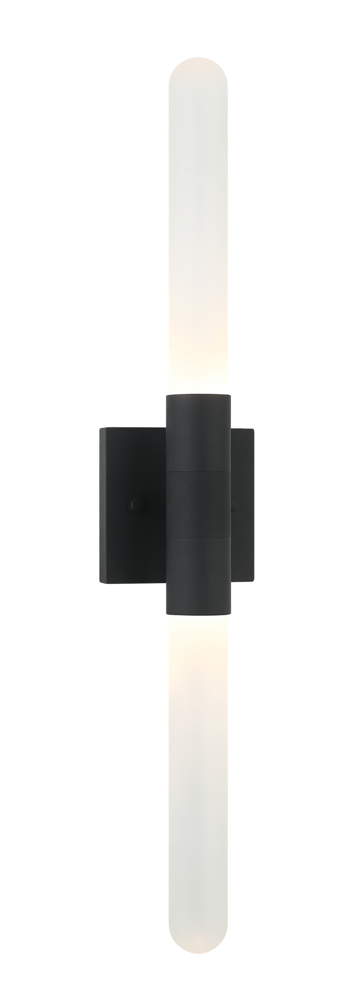 Aydin is a Modern LED with cylindrical tube and frosted glass shade. Available in either Aged Gold Brass or Matte Black finish.