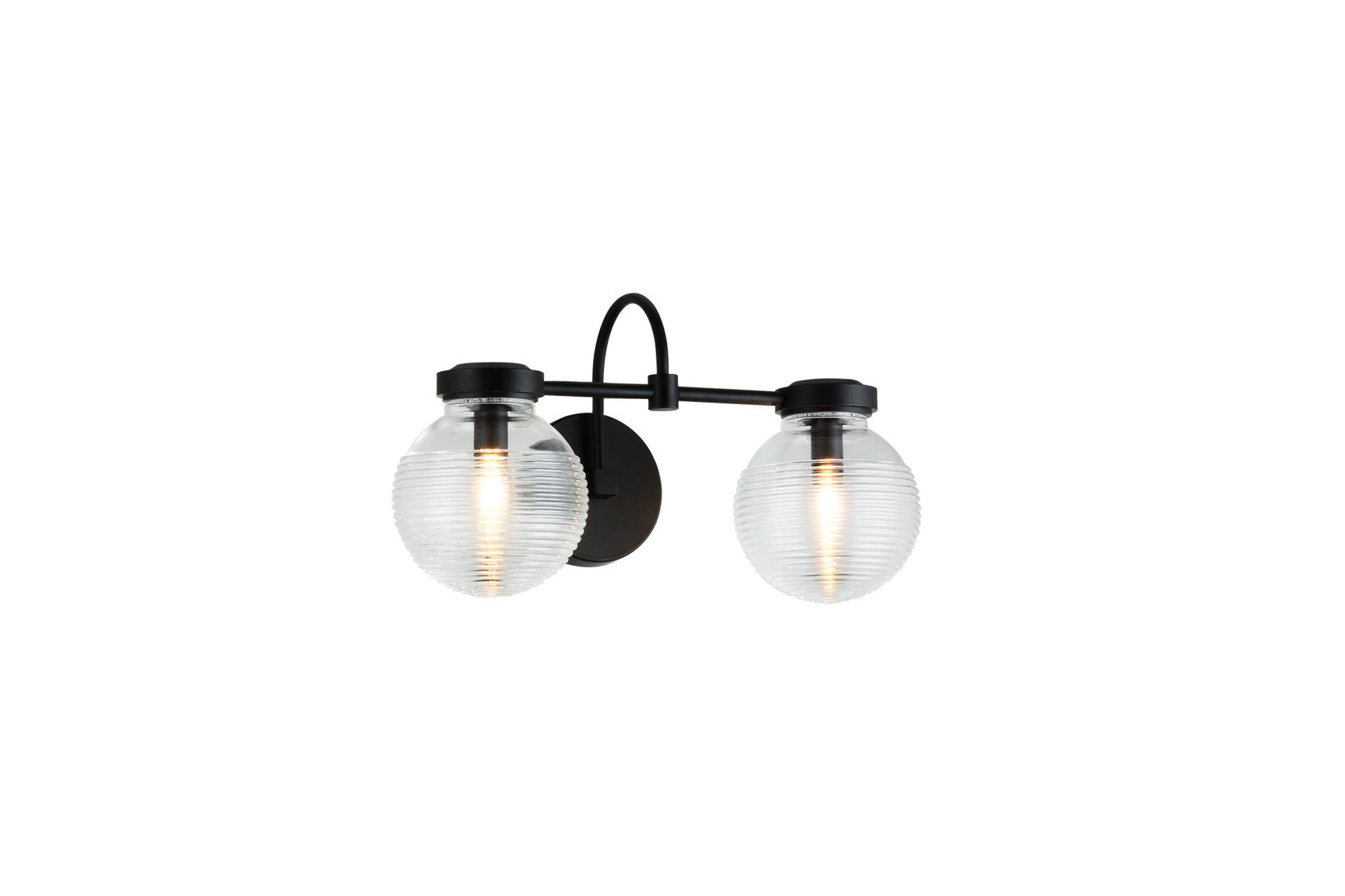 The Ridge collection is designed with ribbed glass globes that create a harmonious century-old feel. Gorgeous and stylish, comes in a single pendant and one light, two light, three light or four light wall sconce option. Matte Black or Chrome finishes.