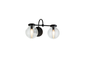The Ridge collection is designed with ribbed glass globes that create a harmonious century-old feel. Gorgeous and stylish, comes in a single pendant and one light, two light, three light or four light wall sconce option. Matte Black or Chrome finishes.
