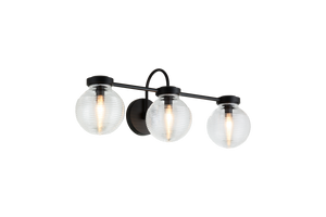 The Ridge collection is designed with ribbed glass globes that create a harmonious century-old feel. Gorgeous and stylish, comes in a single pendant and one light, two light, three light or four light wall sconce option. Matte Black or Chrome finishes.