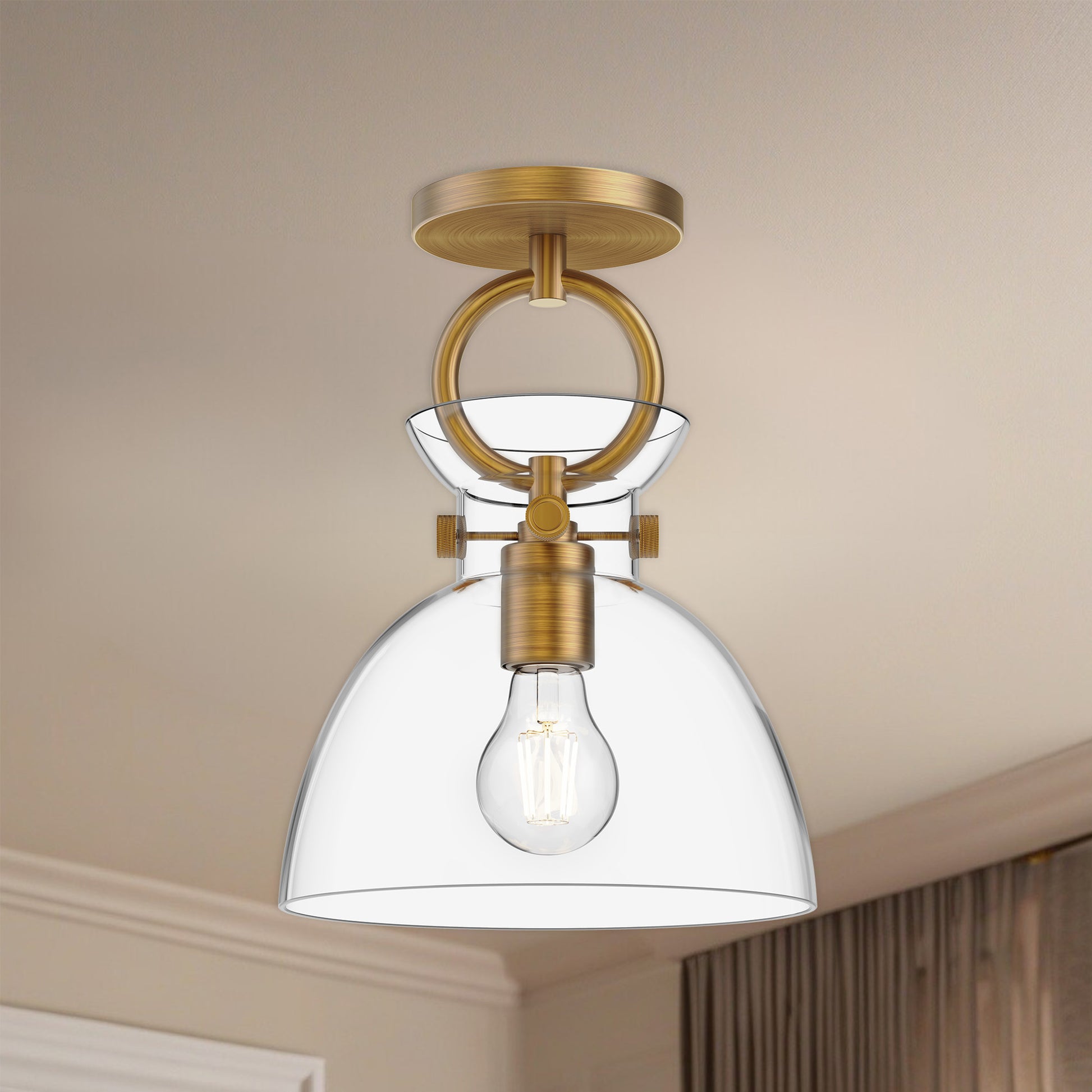 Waldo 9-in Flush Mount