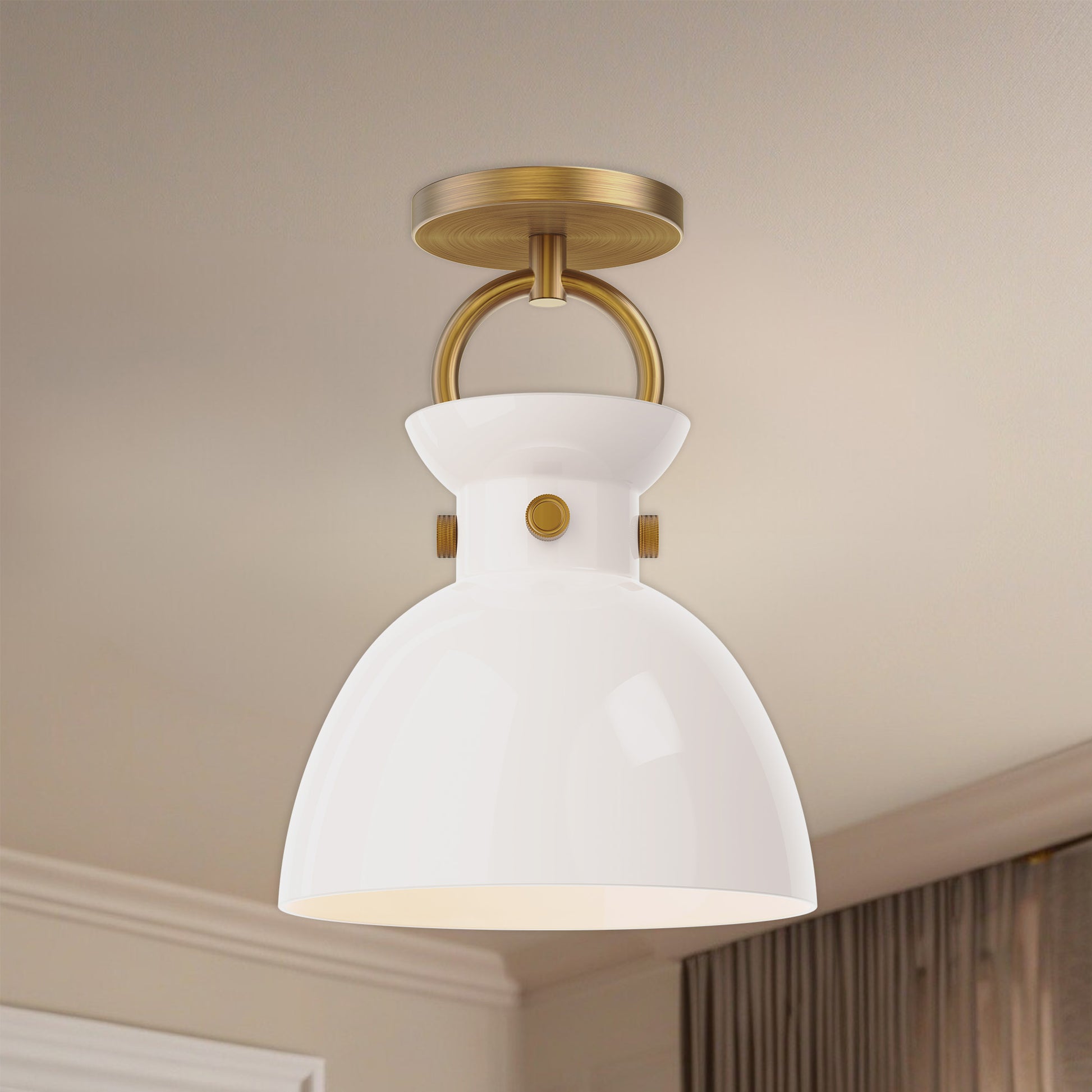 Waldo 9-in Flush Mount