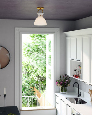 Waldo 9-in Flush Mount