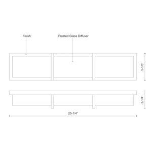 Watford 25-in Chrome LED Vanity