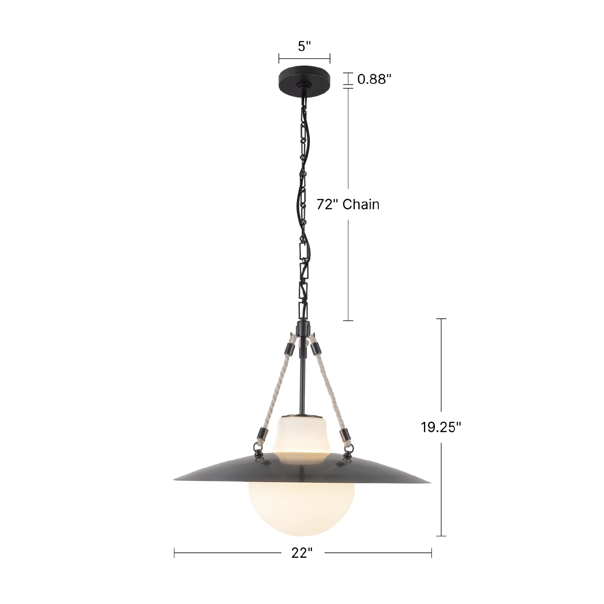 Waverly 22-in Pendant