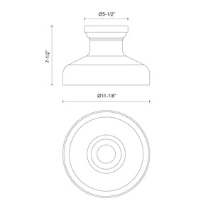 Westlake 11-in Flush Mount