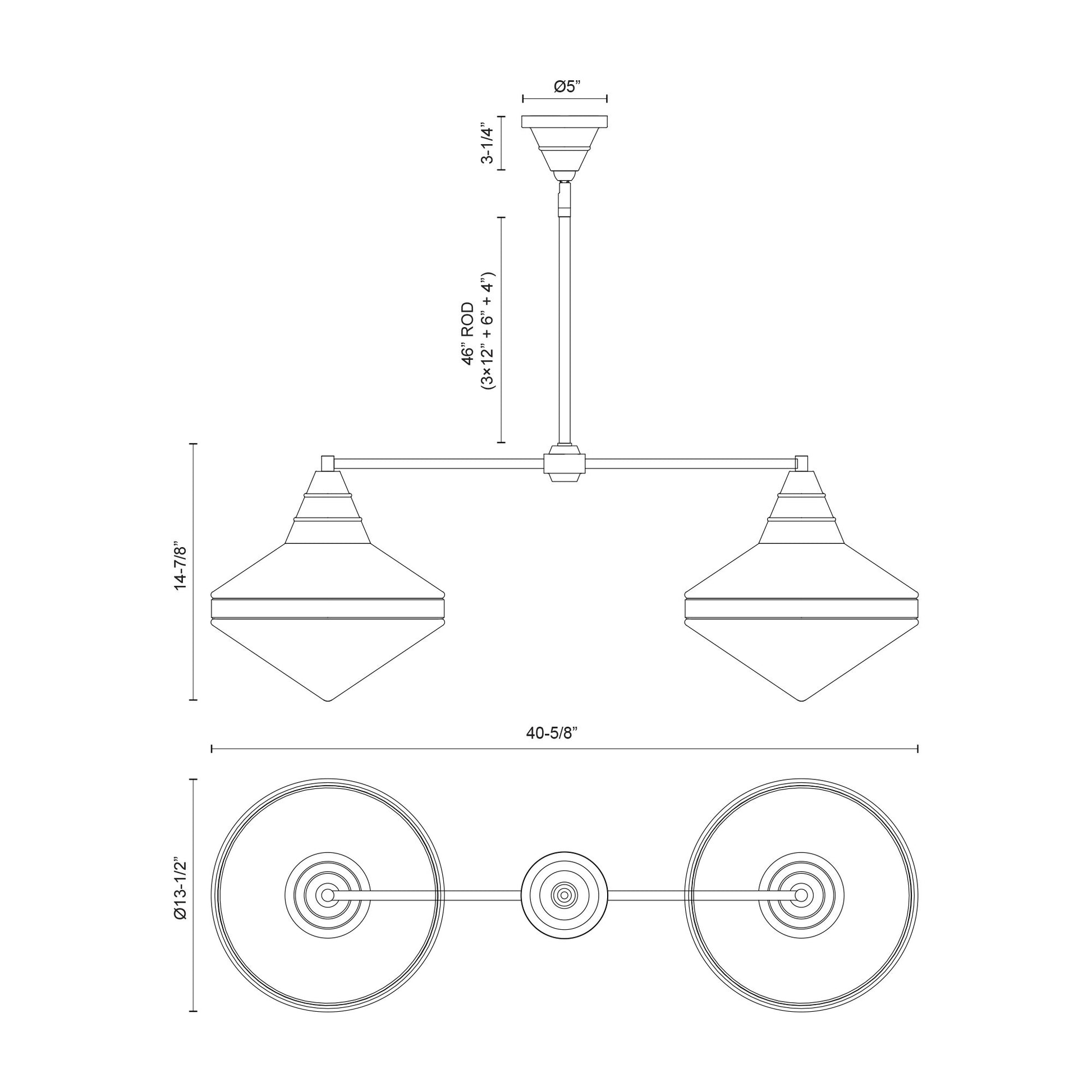 Willard 41-in Linear Pendant