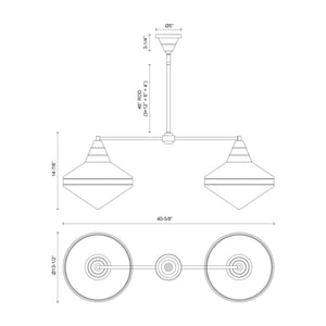 Willard 41-in Linear Pendant