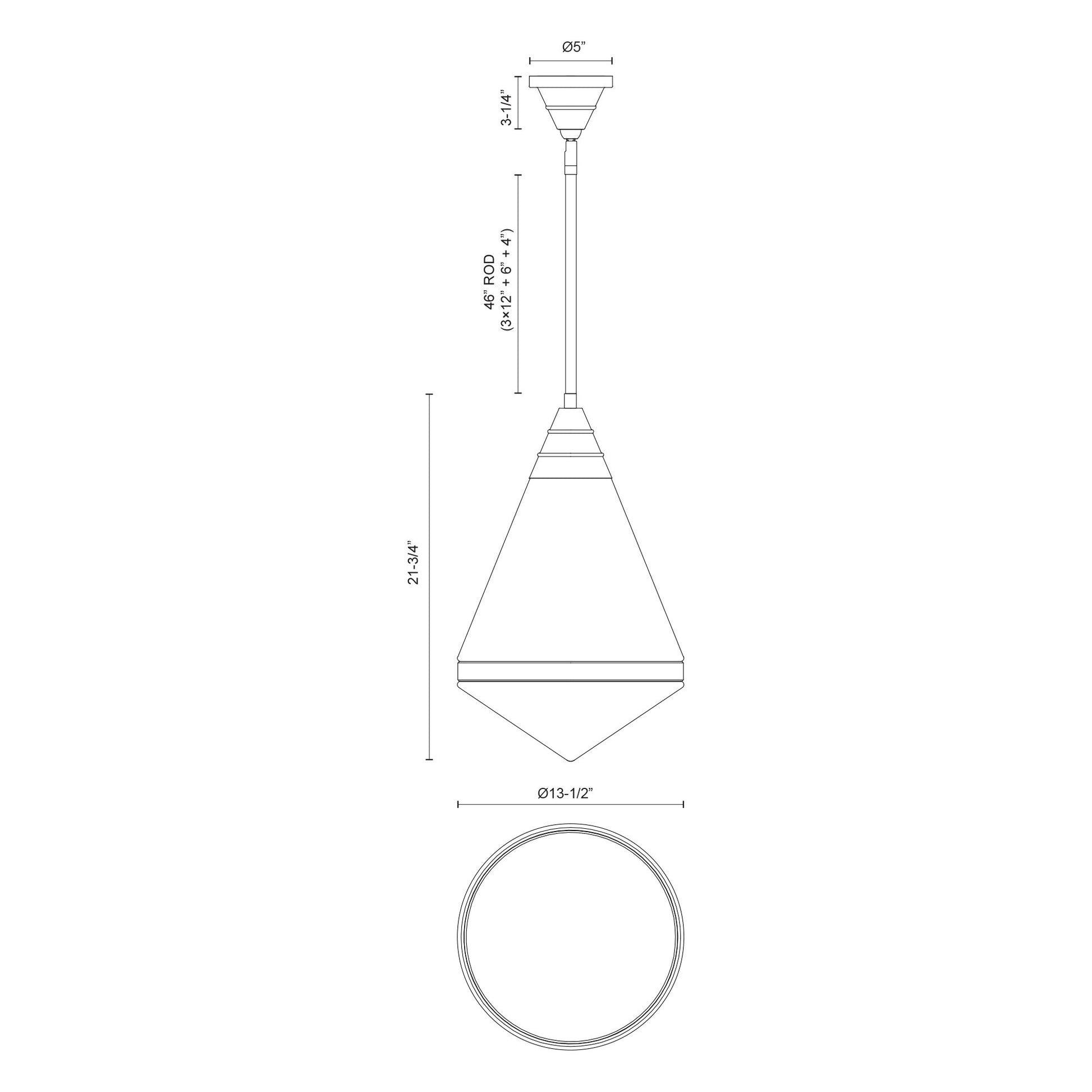 Willard 22-in Pendant