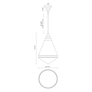 Willard 22-in Pendant