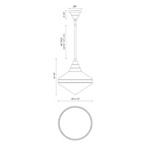 Willard 14-in Pendant