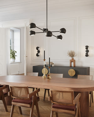 Willow 17-in Matte Black 2 Lights Wall/Vanity