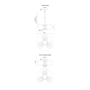 Willow 16-in Pendant