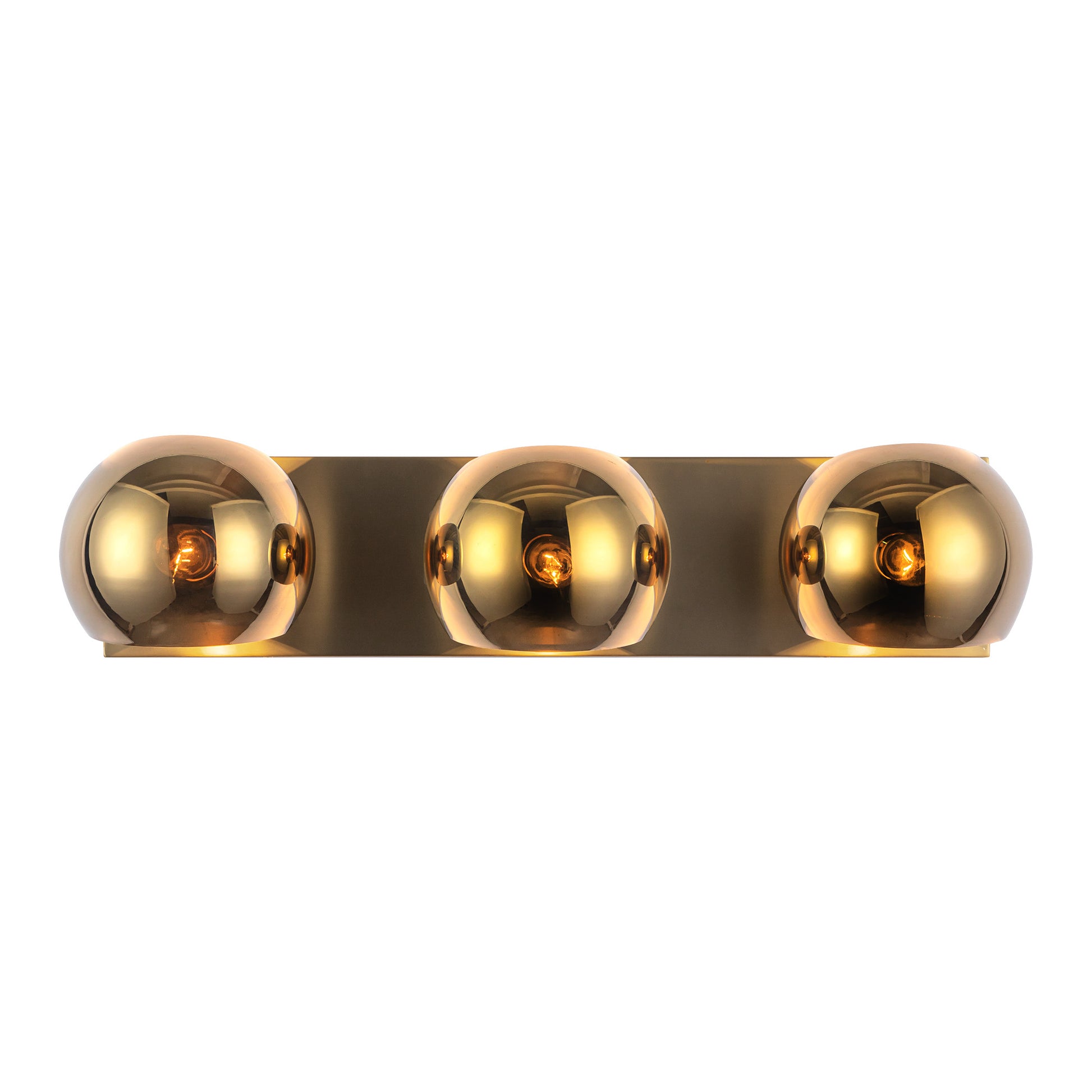 Willow 22-in Matte Black/Smoked Solid Glass 3 Lights Vanity