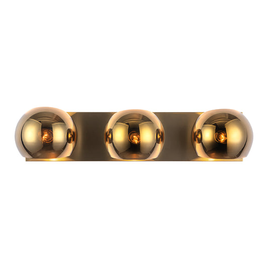 Willow 22-in Matte Black/Smoked Solid Glass 3 Lights Vanity