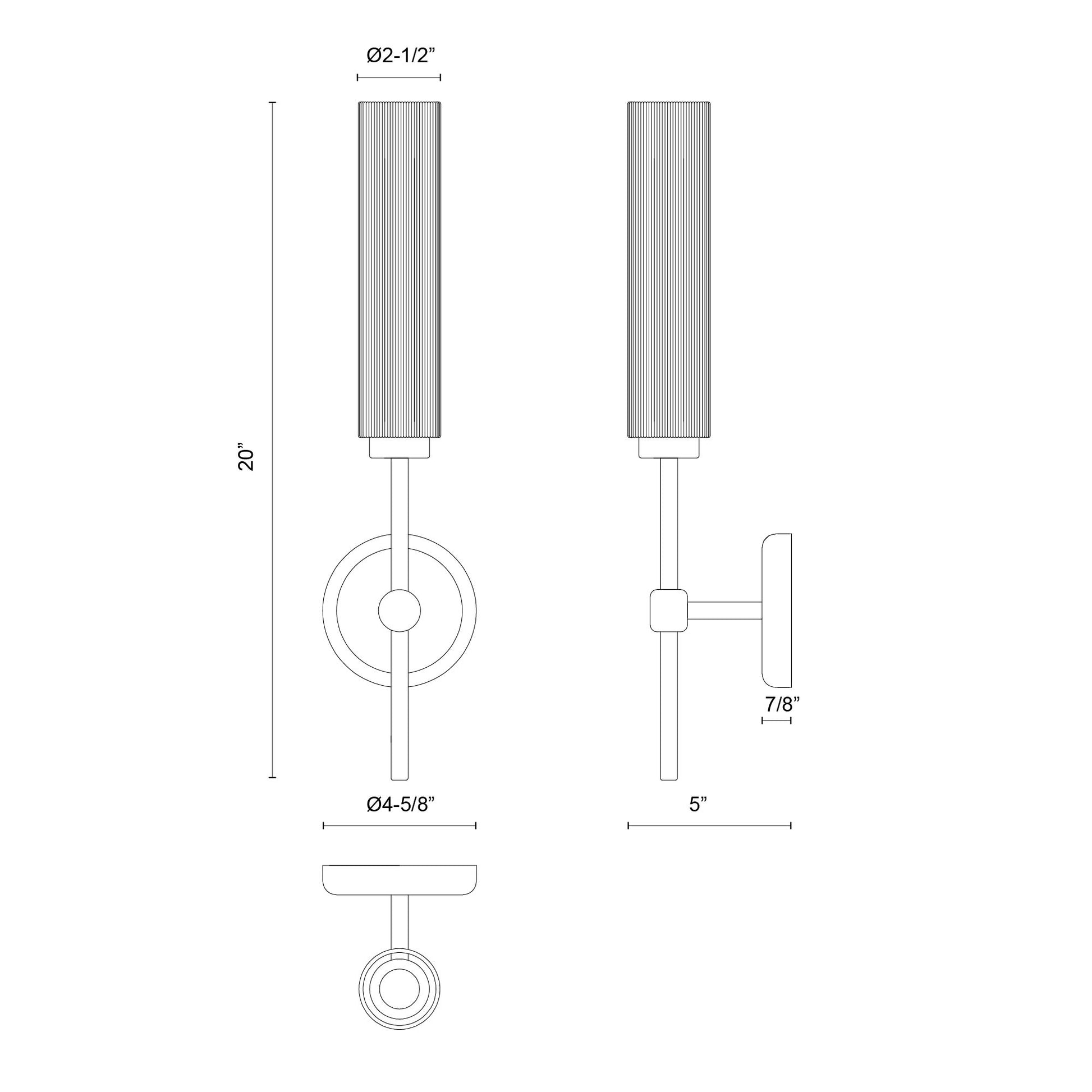 Colby 20-in Matte Black/Tan Jute Socket Wall/Vanity Light